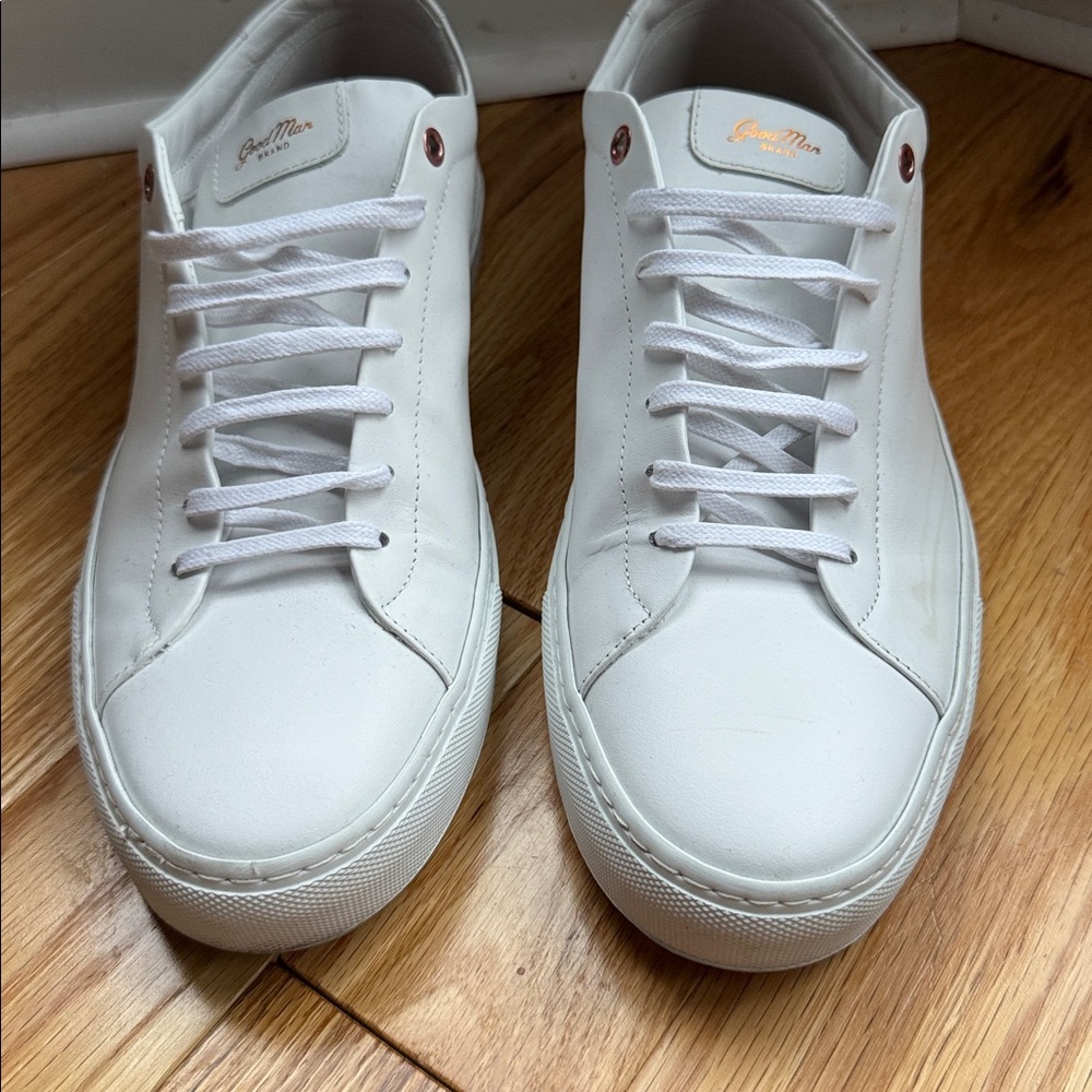 Good Man Brand White Leather  Sneakers, Size 12